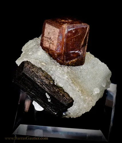Andradite Garnet and Epidote on Prehnite - image 2