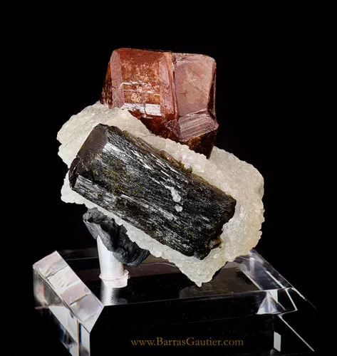Andradite Garnet and Epidote on Prehnite - image 4