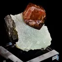 Andradite Garnet and Epidote on Prehnite - image 1