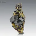 Andradite Garnet on Calcite with Epidote from Pakistan - image 2