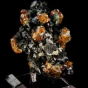 Andradite Garnet on Ferro-Hornblende - image 1