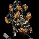 Andradite Garnet on Ferro-Hornblende - image 1