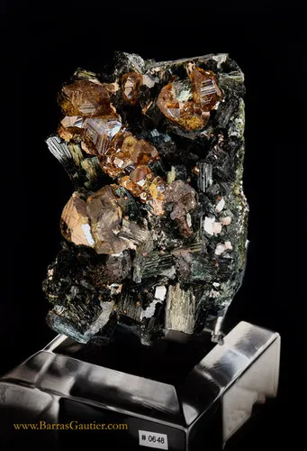 Andradite Garnet on Ferro-Hornblende - image 2