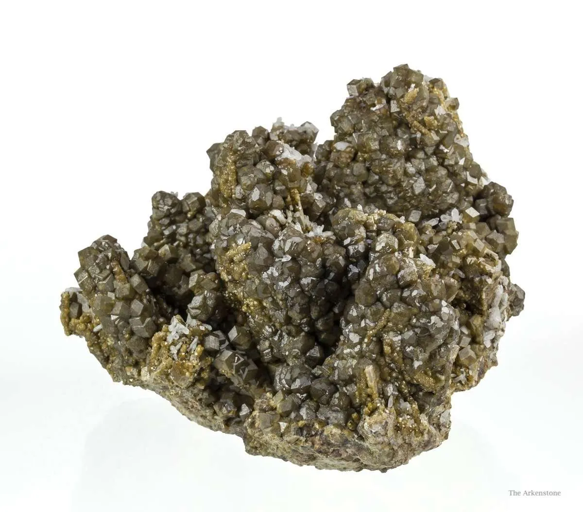 Andradite Garnet on Hedenbergite - image 3