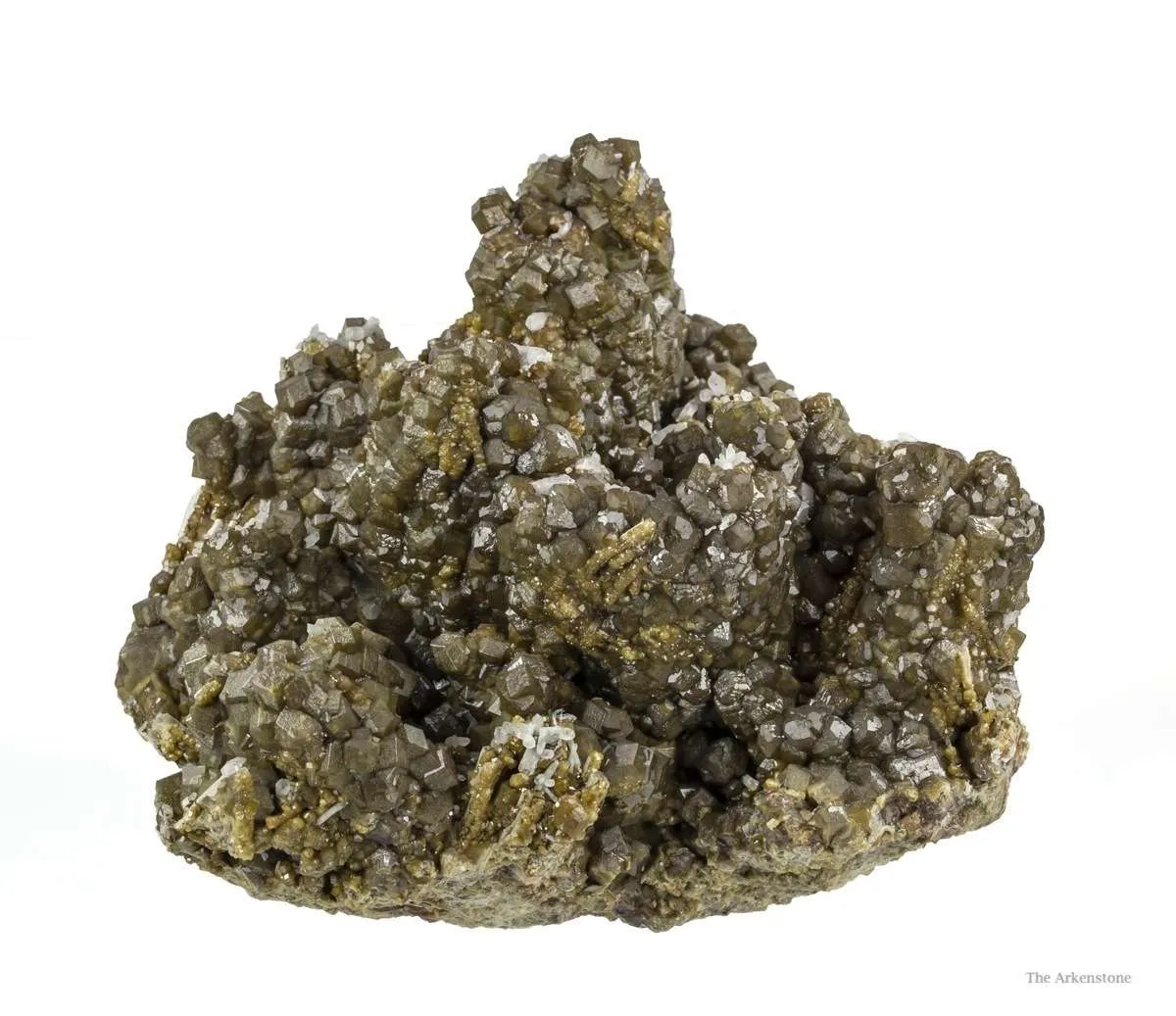 Andradite Garnet on Hedenbergite - image 4