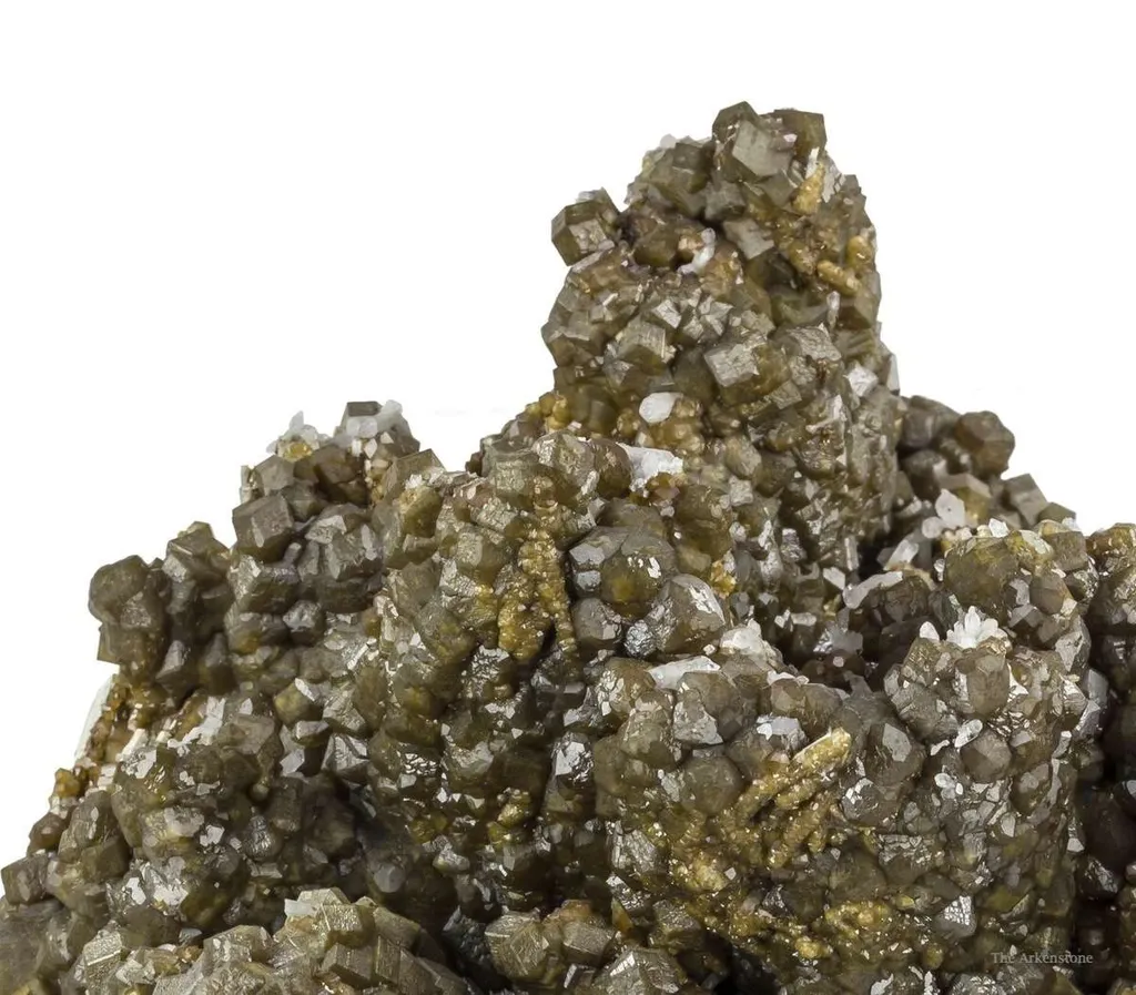 Andradite Garnet on Hedenbergite - image 2