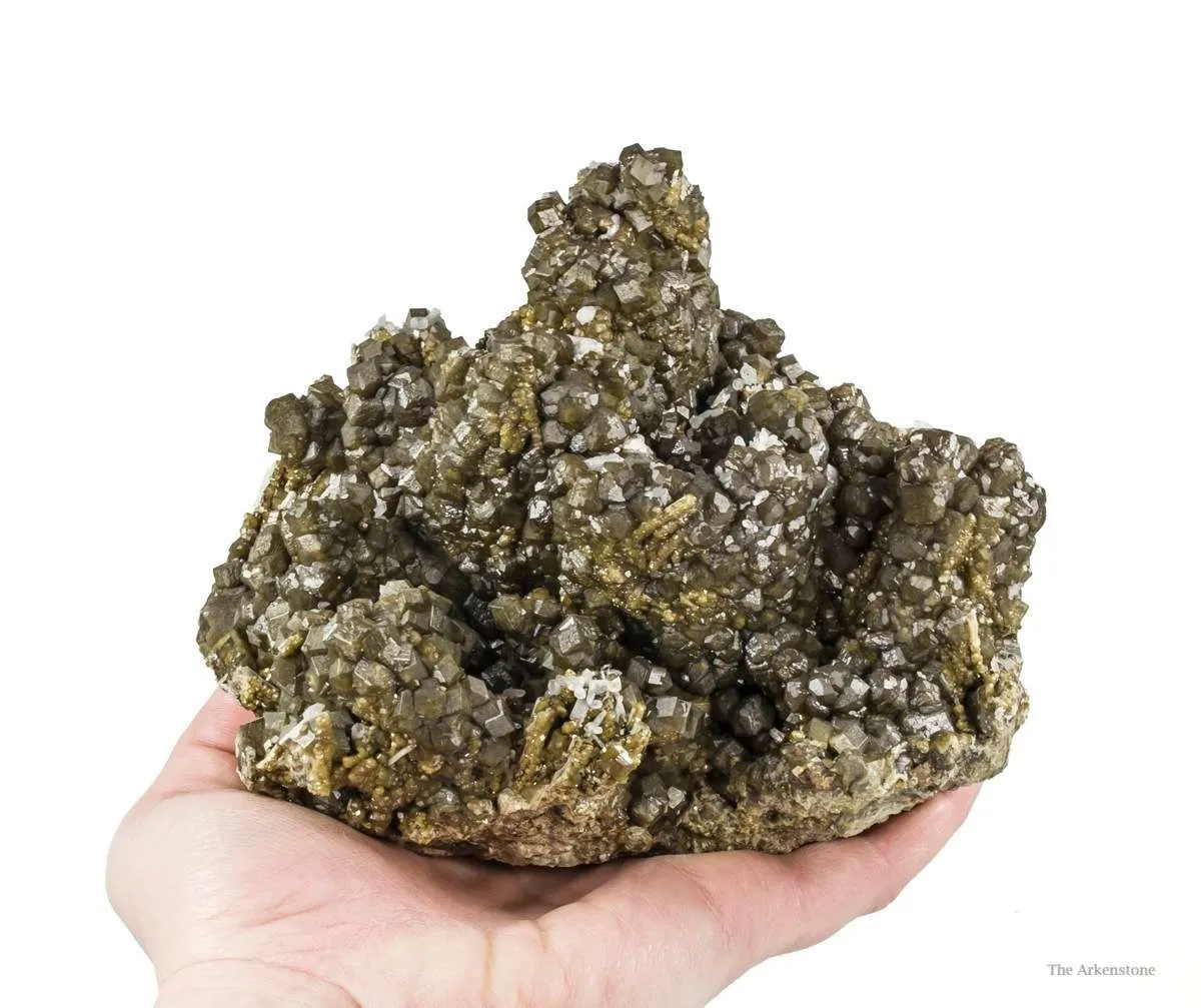 Andradite Garnet on Hedenbergite - image 5