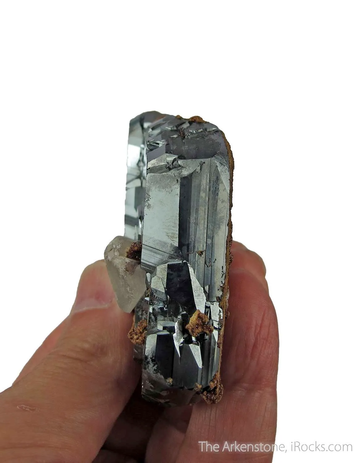 Andradite Garnet on Hematite, with Calcite - image 8