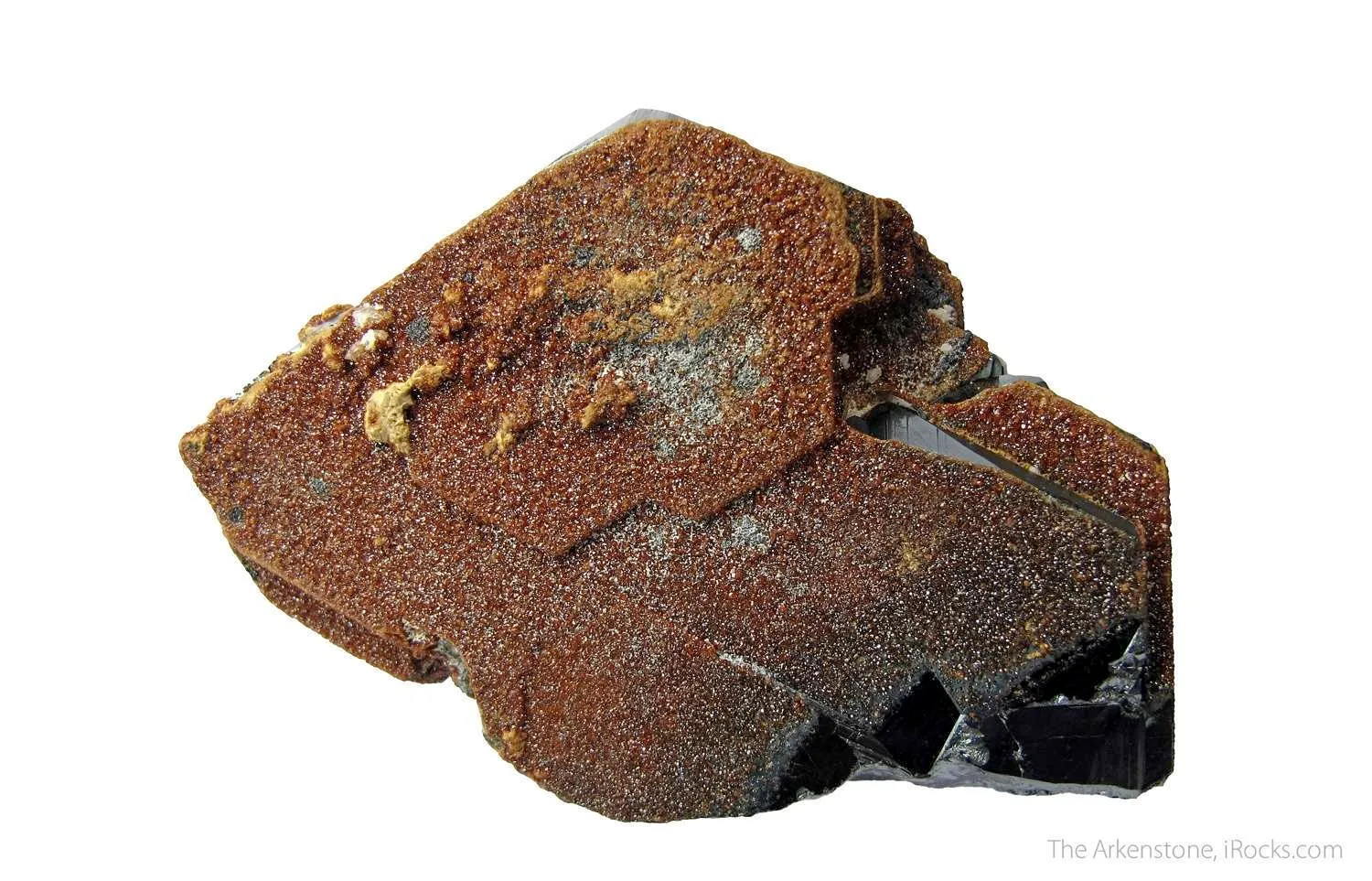 Andradite Garnet on Hematite, with Calcite - image 4