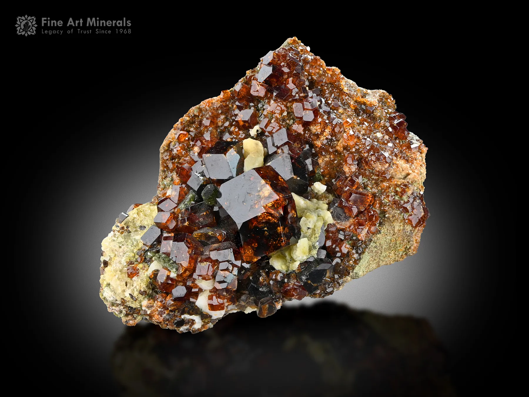 Andradite Garnet on Matrix from Pakistan - image 1