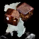 Andradite Garnet on Prehnite - image 3