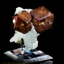 Andradite Garnet on Prehnite - image 2