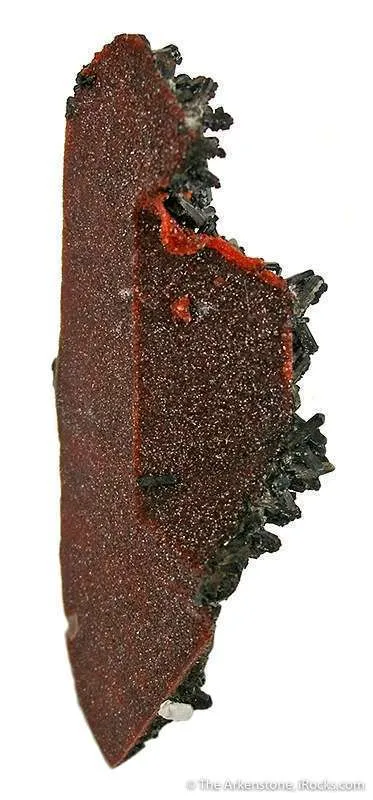 Andradite Garnet Pseudo. Rhodochrosite With Gaudefroyite image