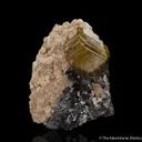 Andradite Garnet with Magnetite and Calcite - image 1