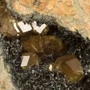 Andradite (Var: Topazolite), Clinochlore - image 2
