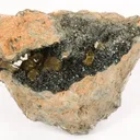Andradite (Var: Topazolite), Clinochlore - image 1