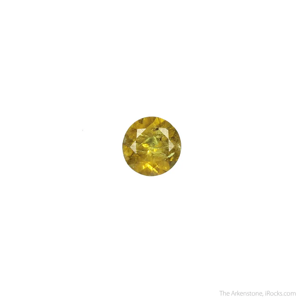Andradite var. Topazolite (rough and cut set) - image 2