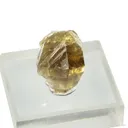 Andradite var. Topazolite (rough and cut set) - image 3