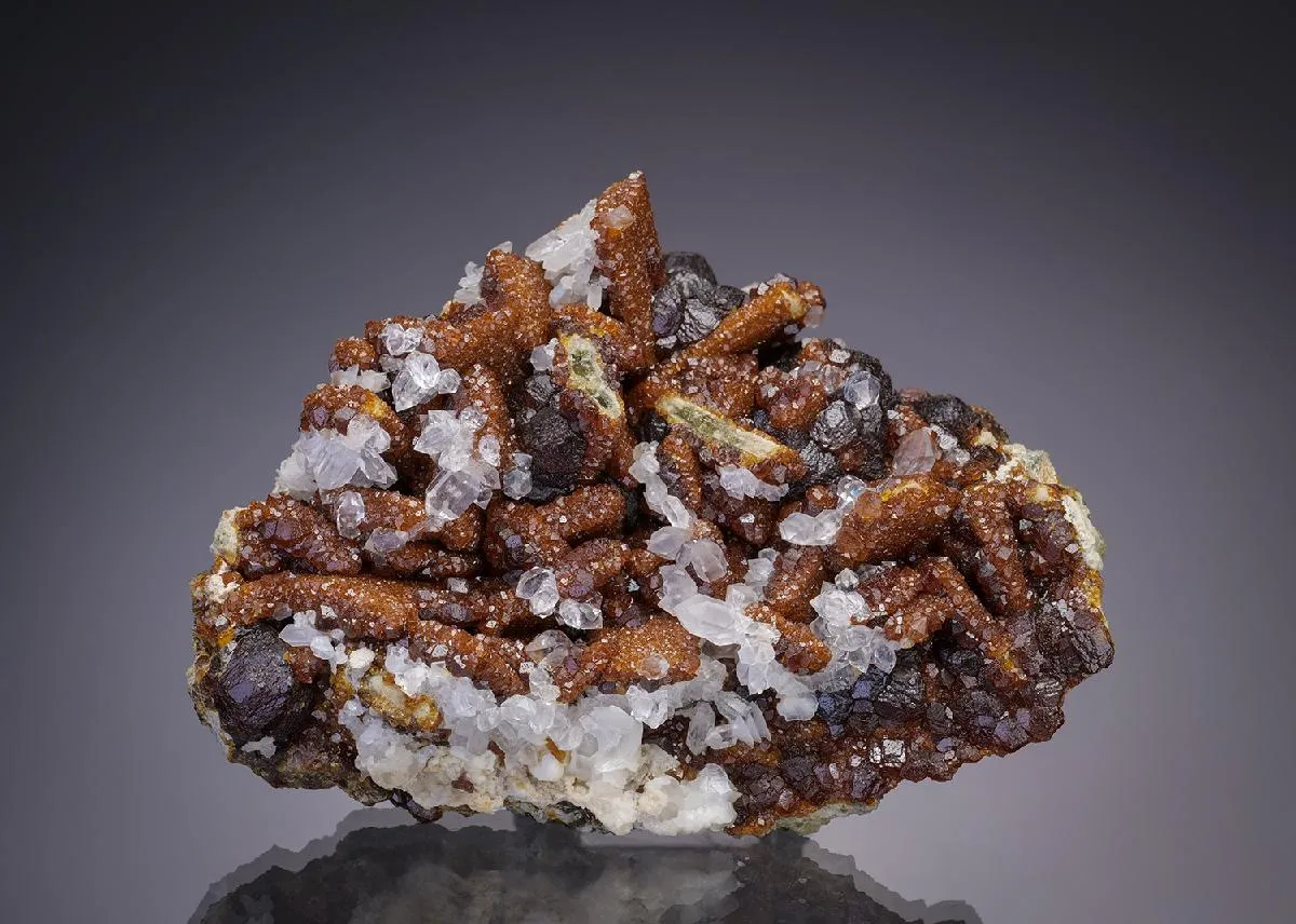 Andradite with Diopside and Quartz - image 1