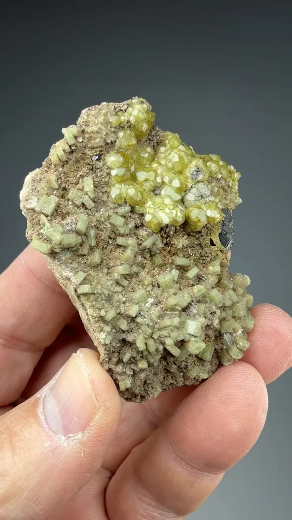Andradite with Diopside, Magnetite - image 2