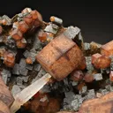 Andradite with Hedenbergite and Quartz - image 1