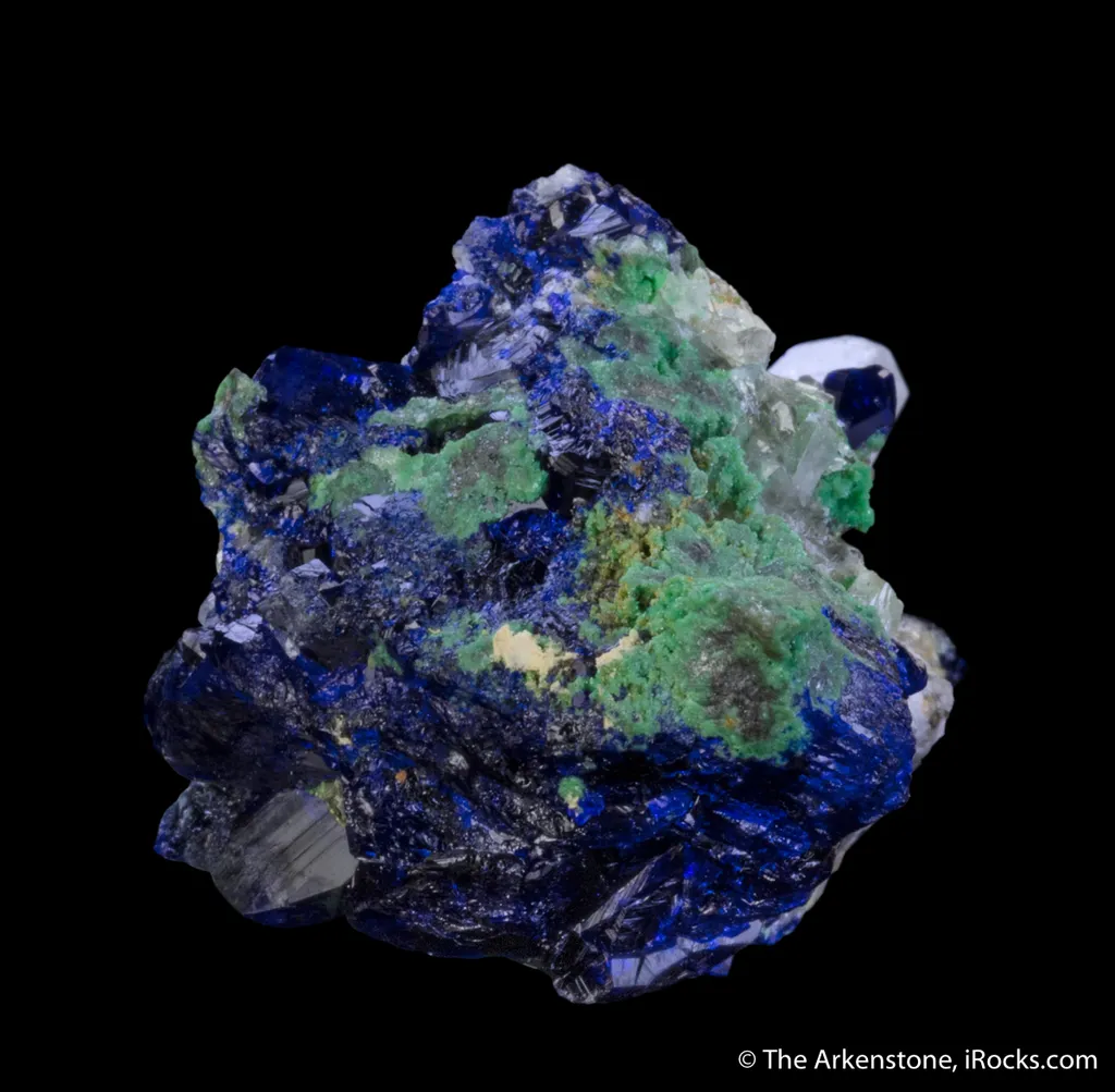 Anglesite, Azurite, and Arsentsumebite (TL) - image 3