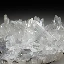 Anglesite, clear gemmy crystals grouping - image 2