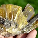 Anglesite cluster, gemmy but damaged - image 3