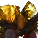 Anglesite cluster, gemmy but damaged - image 1