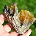 Anglesite cluster, gemmy but damaged - image 2