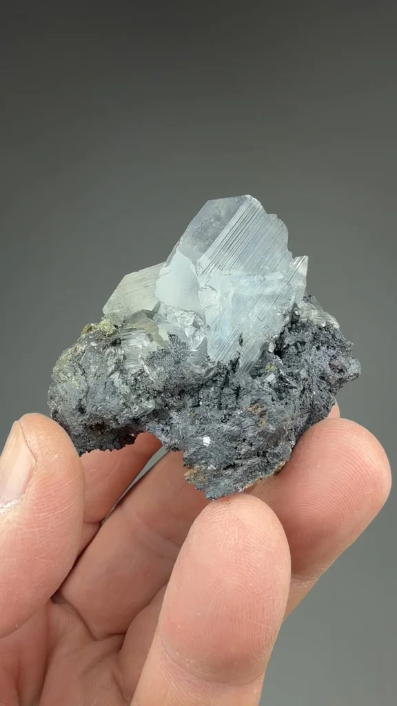 Anglesite from Monteponi Mine, Sardinia, Italy - image 2