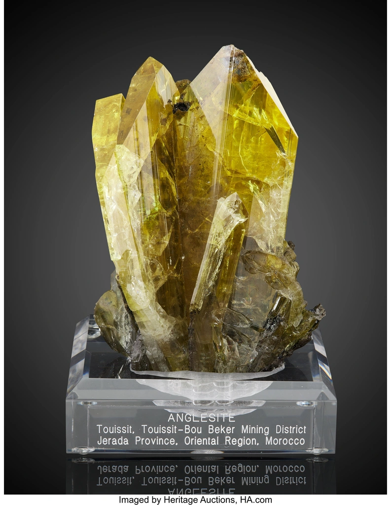 Anglesite from Touissit, Oriental Region, Morocco image