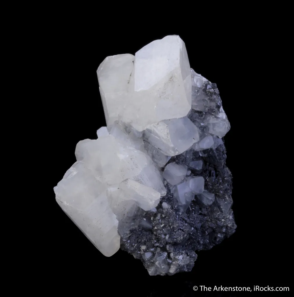 Anglesite on Galena - image 3