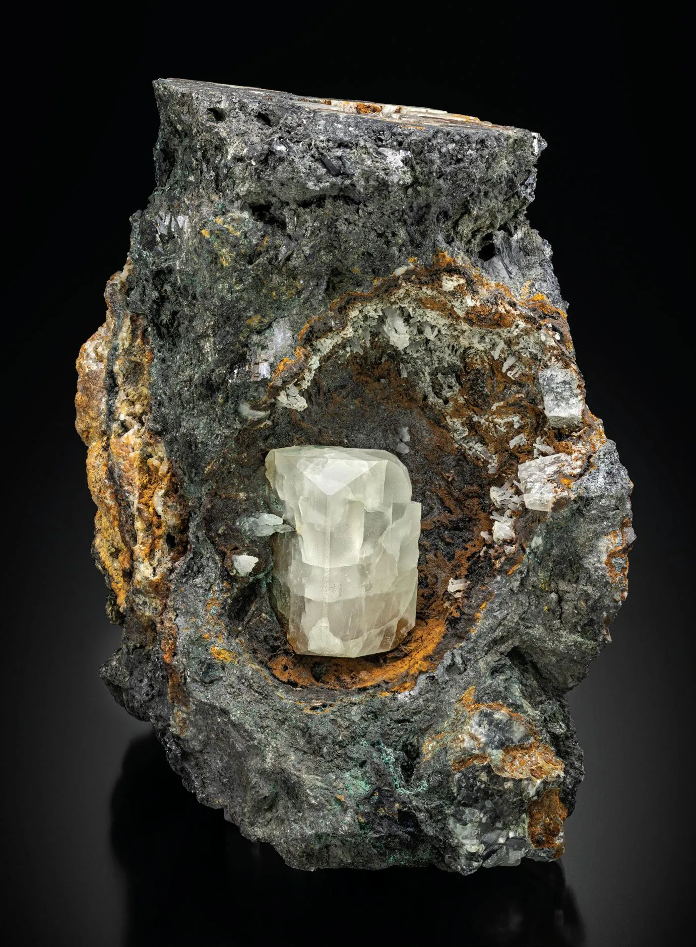 Anglesite on Galena - image 1