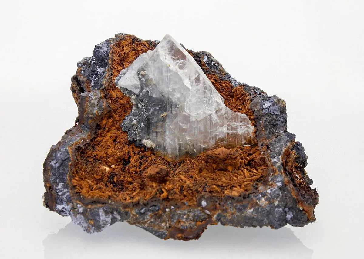 Anglesite on Galena - image 1