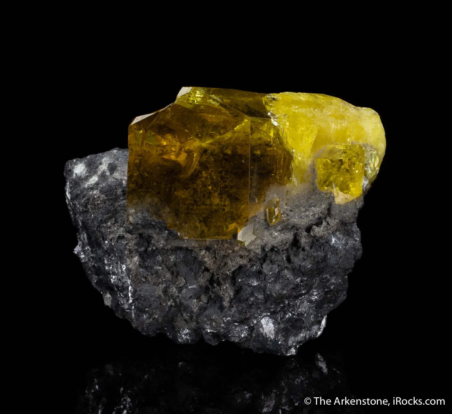 Anglesite on Galena - image 1