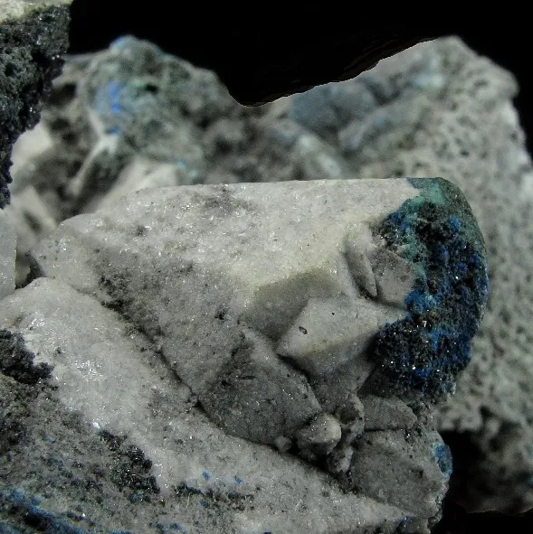 Anglesite Ps. Tennantite, on Galena - image 2