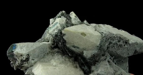 Anglesite Ps. Tennantite, on Galena - image 3