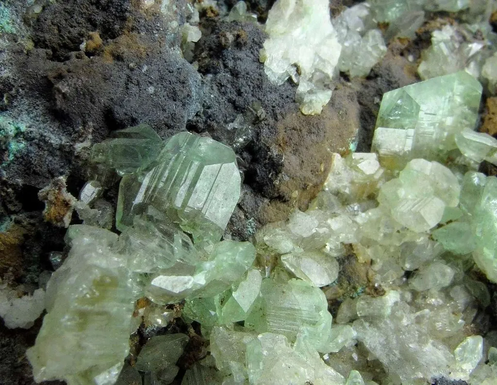 Anglesite (Rare Green Color!) image