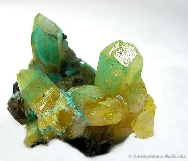 Anglesite With Blue Coating image