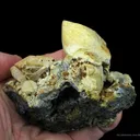 Anglesite With Cerussite, on Galena - image 5