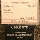 Anglesite with Posnjakite - image 5