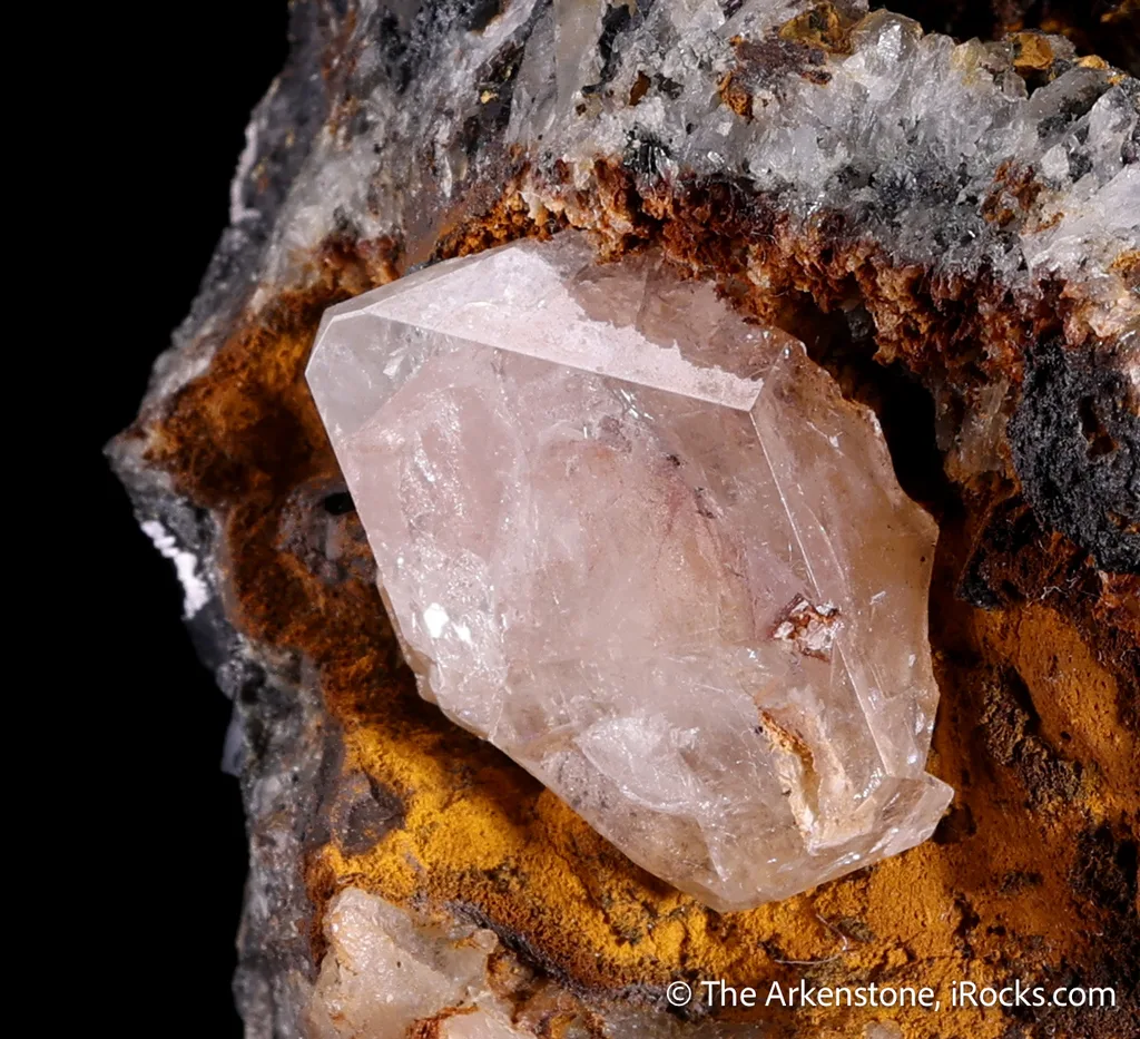 Anglesite with Siderite in Galena & Sphalerite image