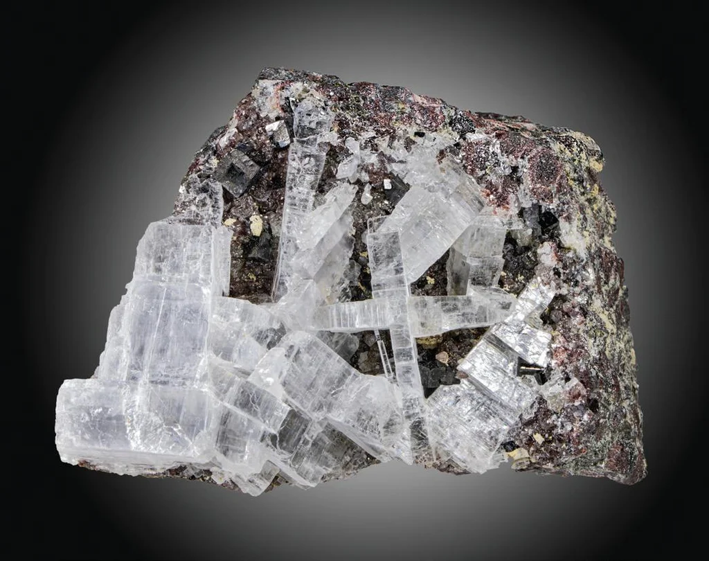 Anhydrite from Empire State No. 2 Mine, Balmat, New York, USA image