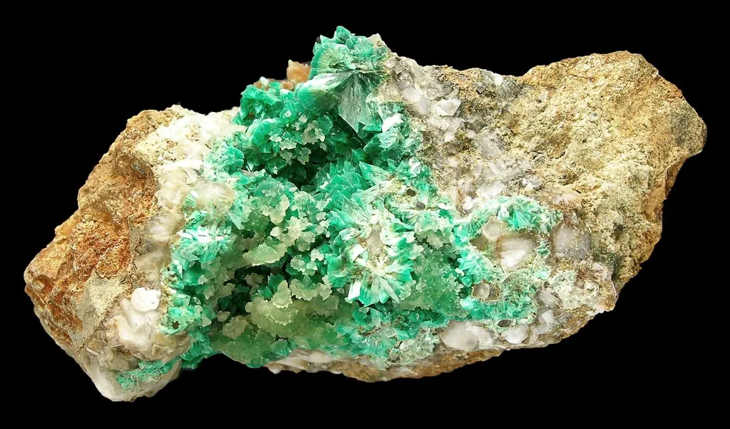 Annabergite With Cuprian Smithsonite image