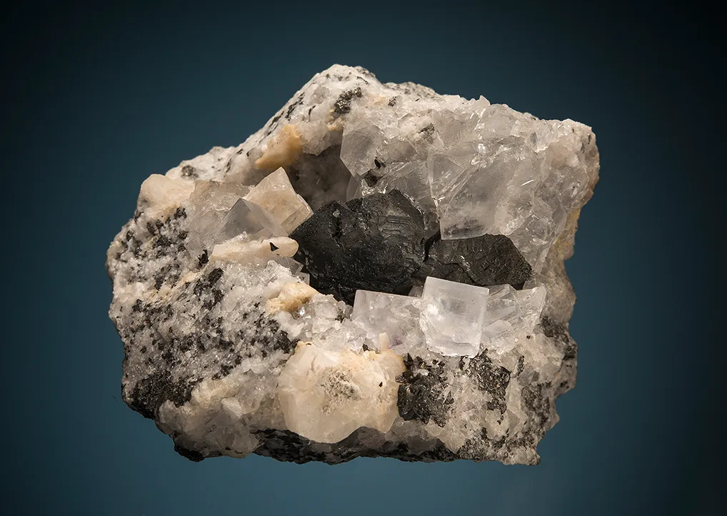 ANTIMONPEARCEITE on Fluorite image