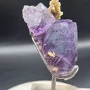 aogangxian Purple Phantom Cubic Fluorite with Botryoidal Dolomite, Yizhang County, Hunan, China - image 4