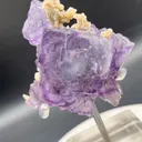 aogangxian Purple Phantom Cubic Fluorite with Botryoidal Dolomite, Yizhang County, Hunan, China - image 3