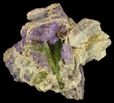 Apatite-(Caf), Elbaite image
