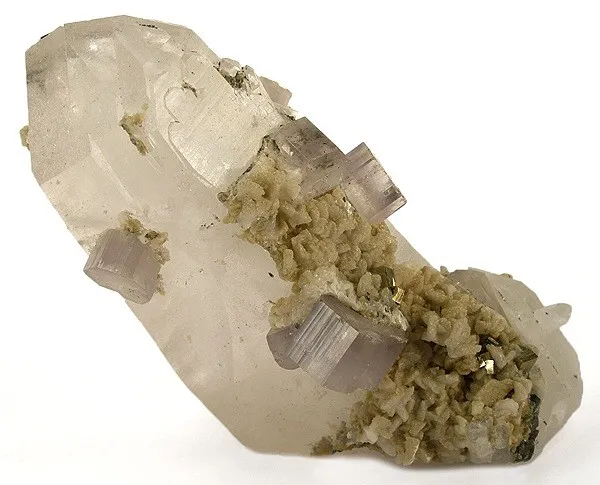 Apatite-(Caf), Quartz image